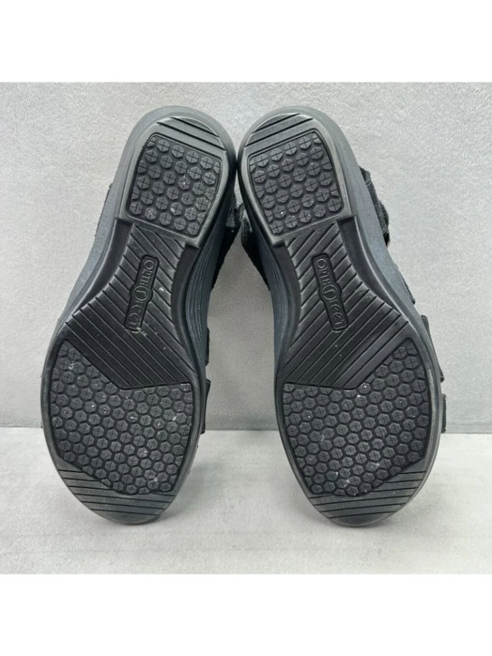 OrthoFeet Hope 62037 Womens Size 9.5 (B) Gladiator Sandals Black Leather Comfort